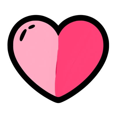 a blank heart