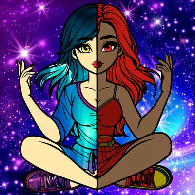 realistic girl split