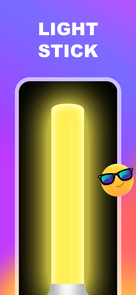 Barra de luz amarilla digital en la pantalla de un teléfono inteligente para conciertos y eventos