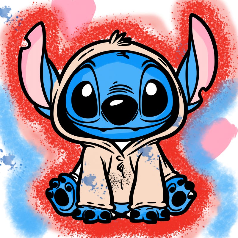 stitch in a dog costume