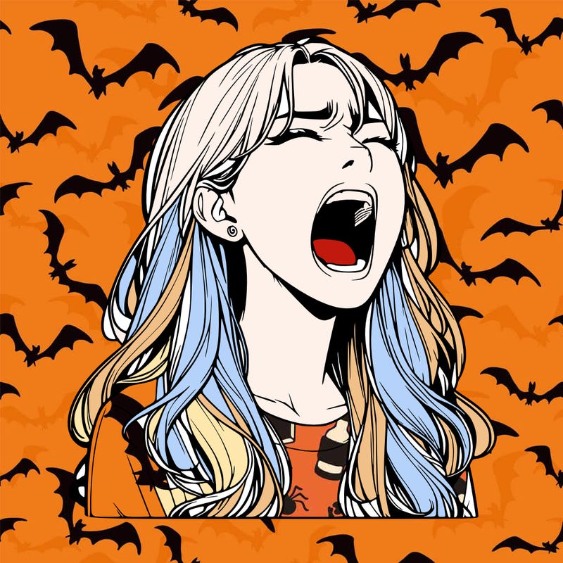 screaming realistic, girl