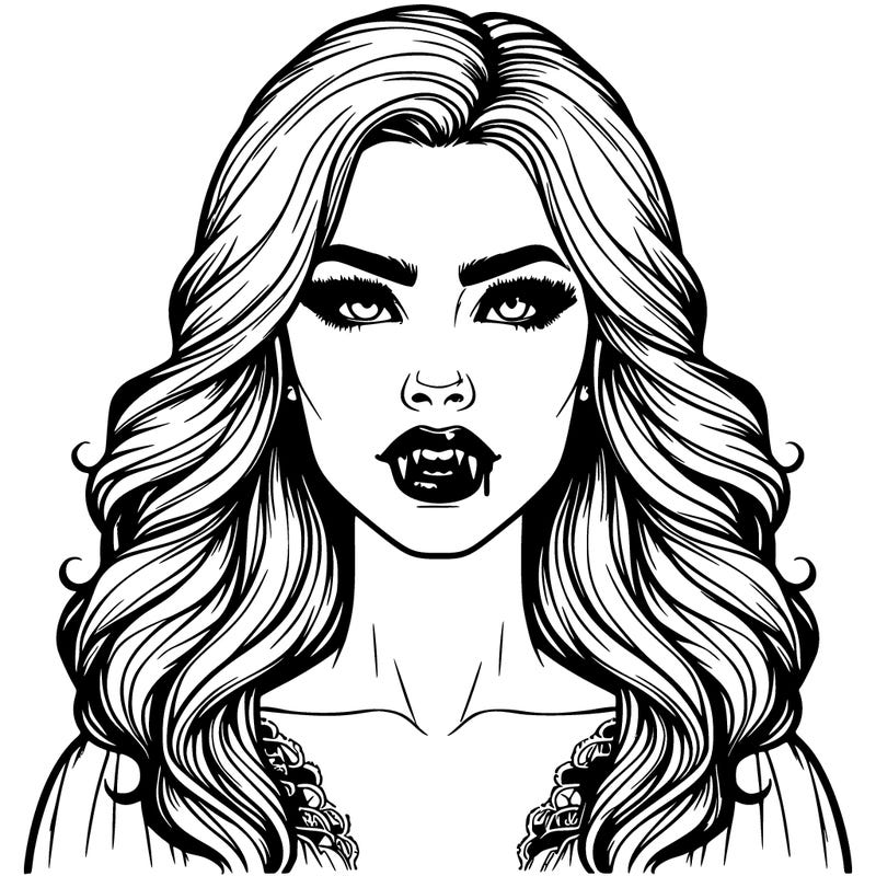 realistic vampire woman