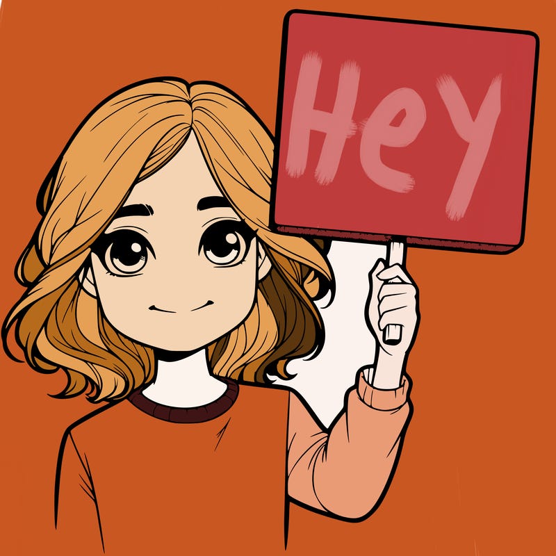 realistic girl holding up a sign