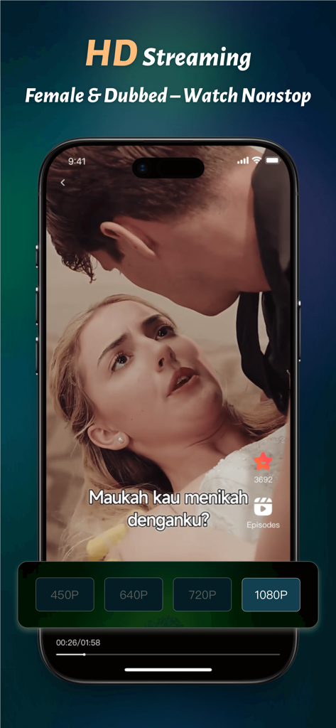 Seer Drama - Stream Shorts&TV - A romantic short drama scene playing in high definition on the Seer Drama mobile app interface
