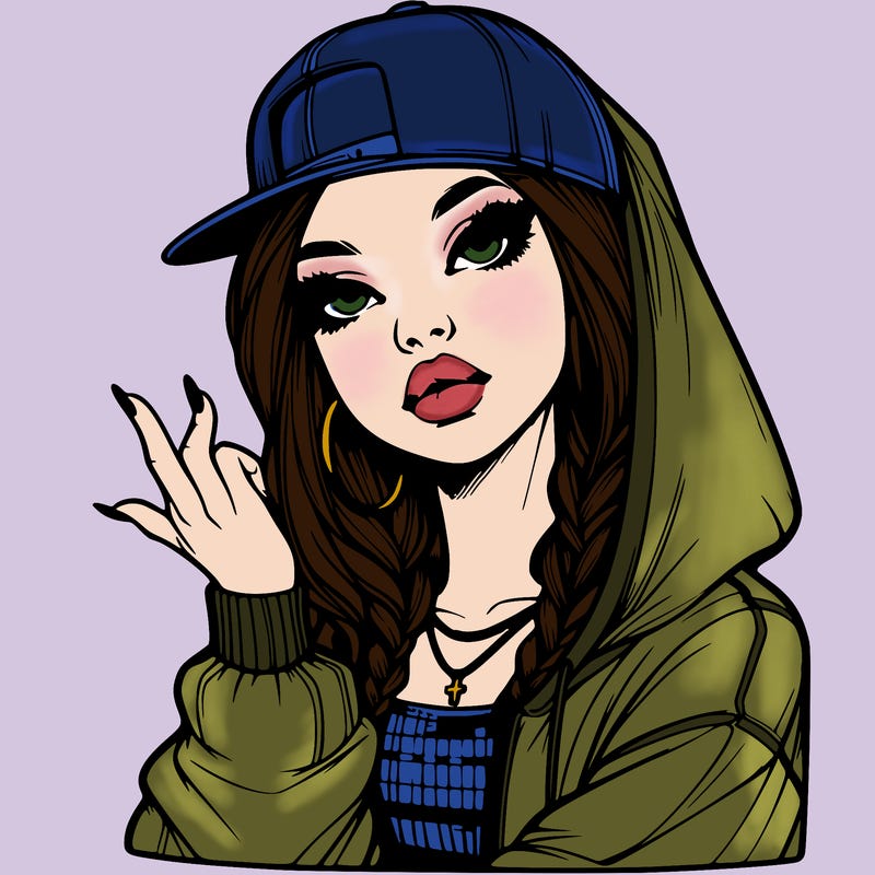 realistic hip hop girl