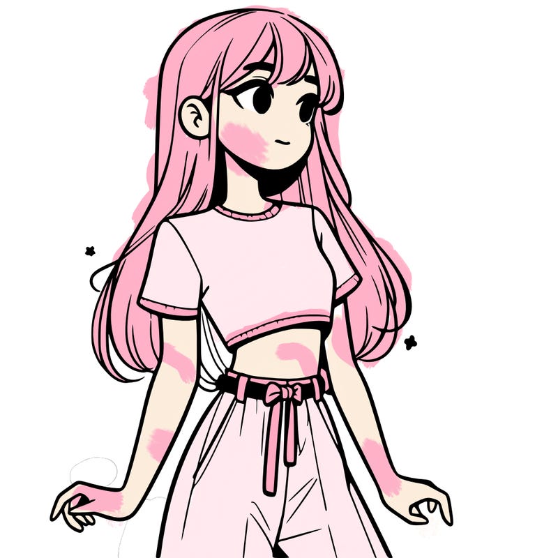 girl in a cute crop top