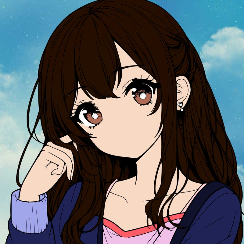 realistic anime girl cute