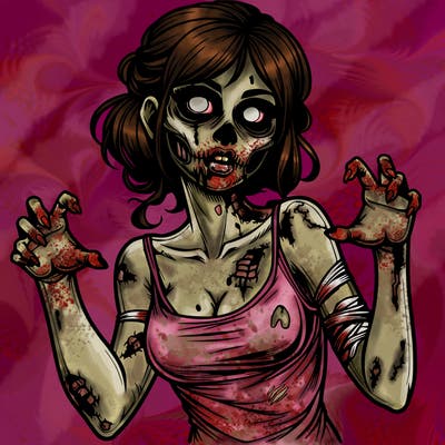 realistic zombie girl