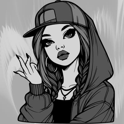 realistic hip hop girl