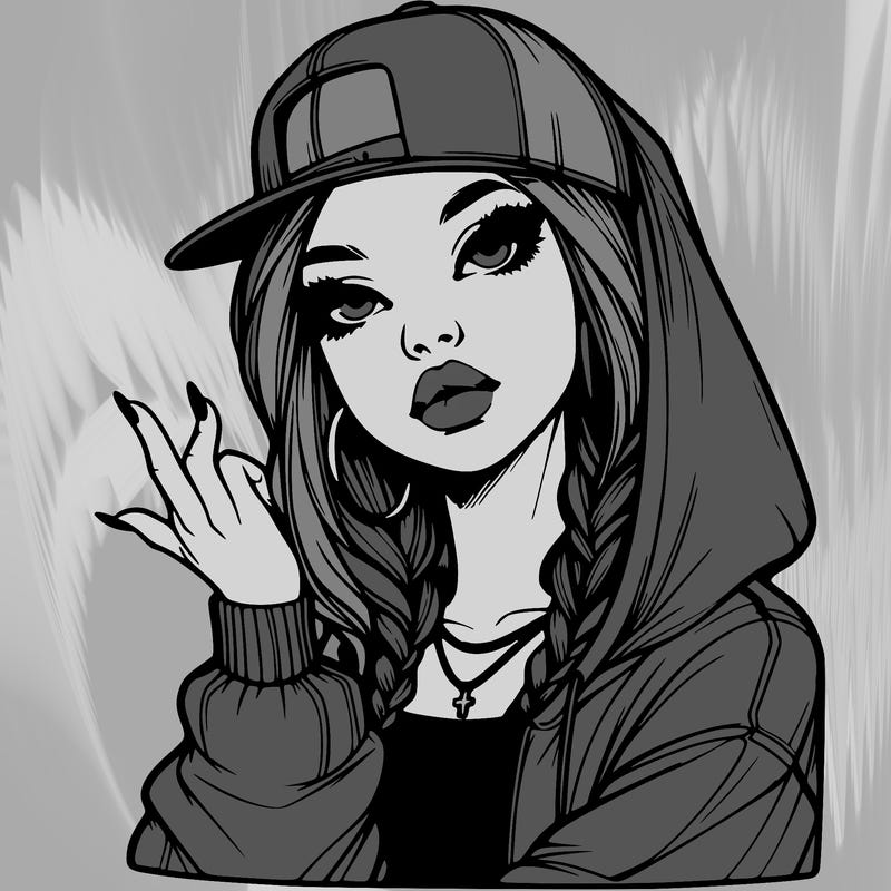 realistic hip hop girl