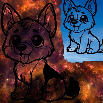 cute german shepherd