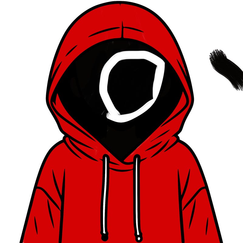 faceless girl in hoodie