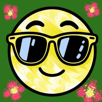 emoji with sunglasses