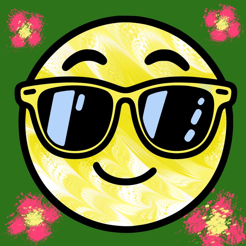 emoji with sunglasses