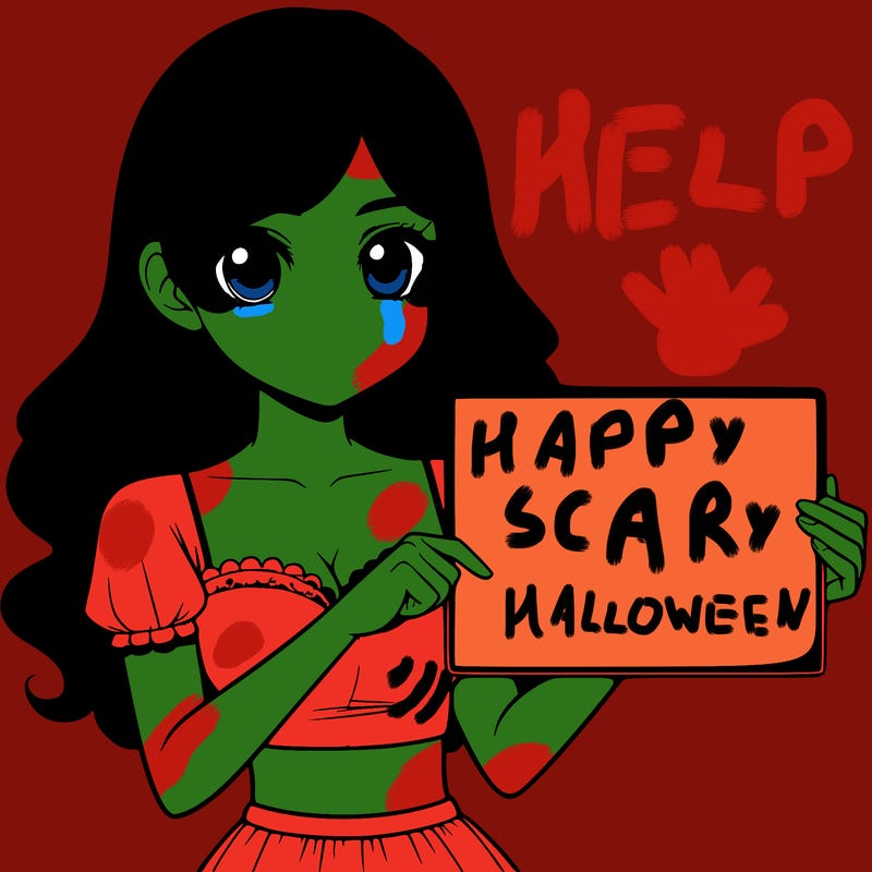 realistic pretty girl holding blank sign