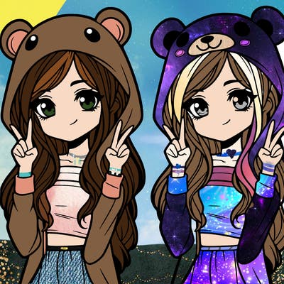 teen girl in animal costume