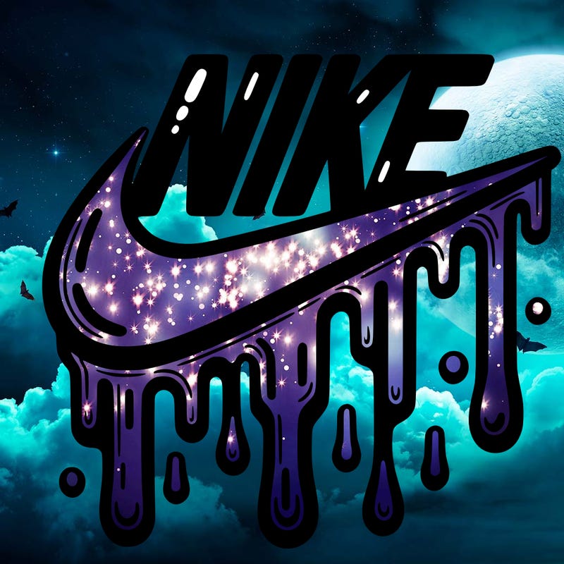 dripping nike logo