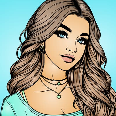 detailed realistic girl