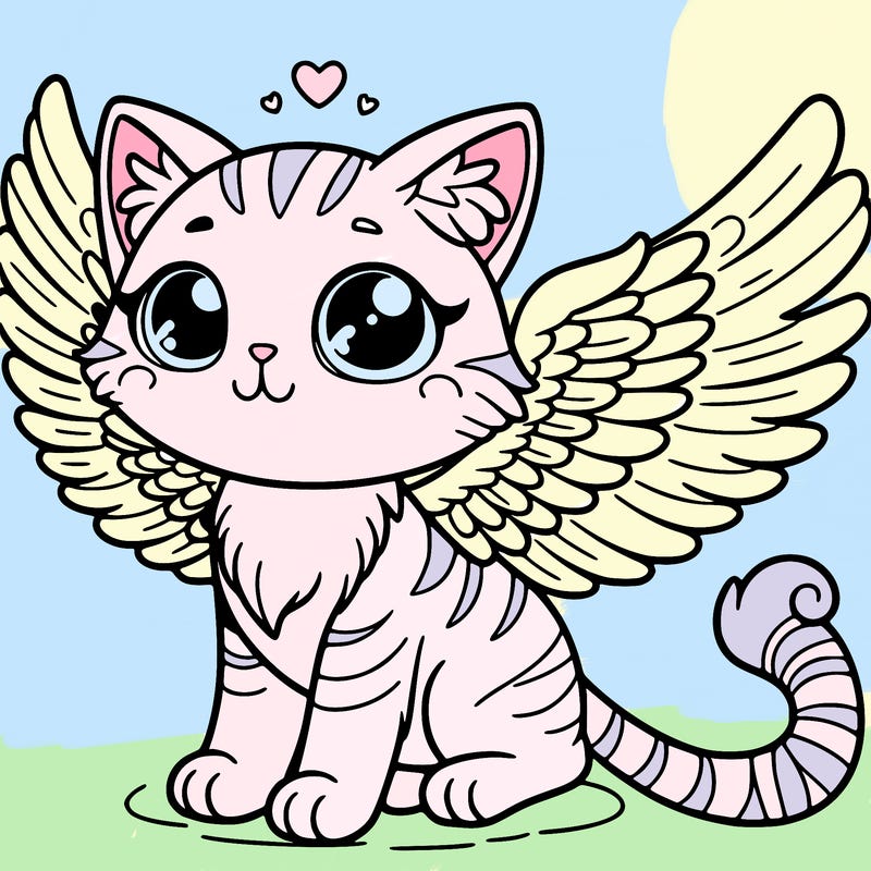 cat with wings