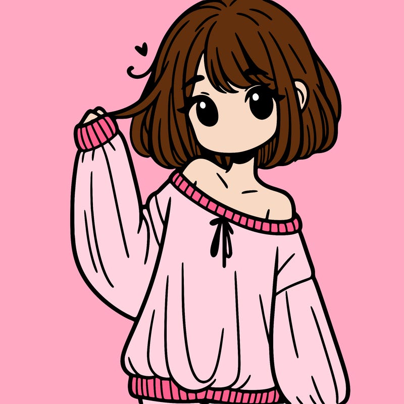 girl in baggy sweater hanging off her shoulder