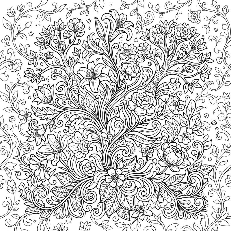 Discover the beauty of nature transformed into art with this exquisite plant and flower sculpture coloring page. Its intricate details and organic patterns offer a truly immersive and relaxing coloring experience.