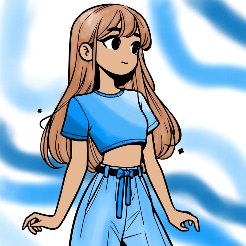 girl in a cute crop top