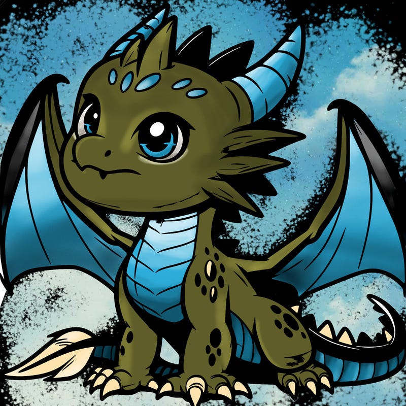 fierce baby night dragon