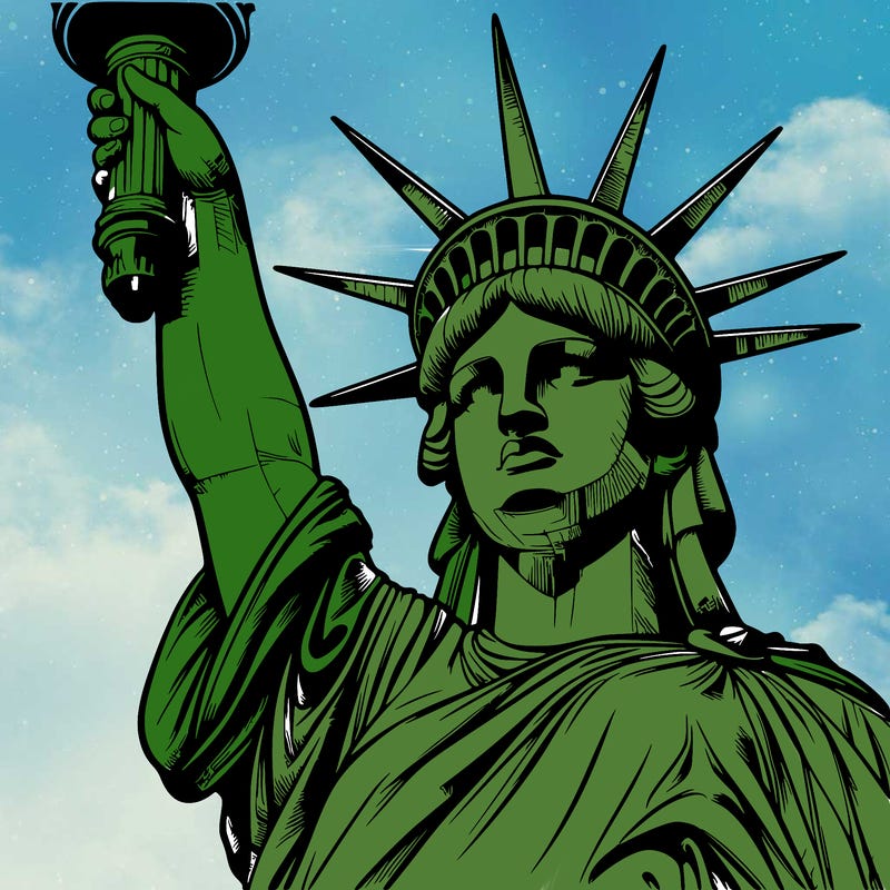 realistic statue of liberty