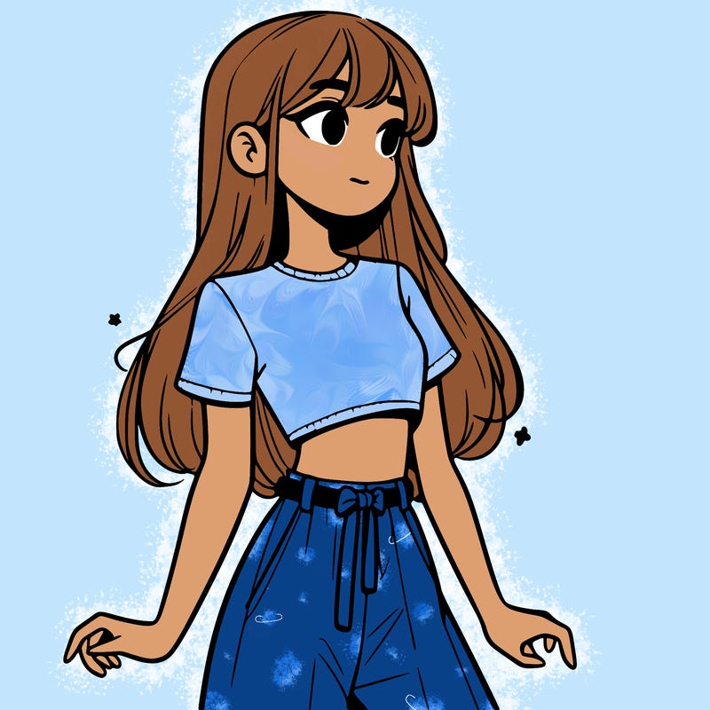 girl in a cute crop top