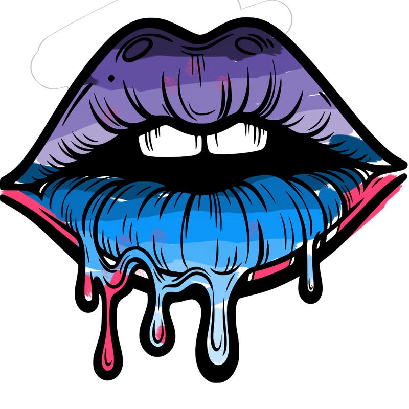 lips that look realistic and drip