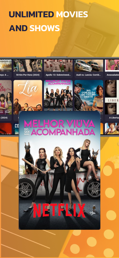 Una libreria di film e spettacoli illimitati sull'interfaccia del lettore IPTV TV Stream Pro