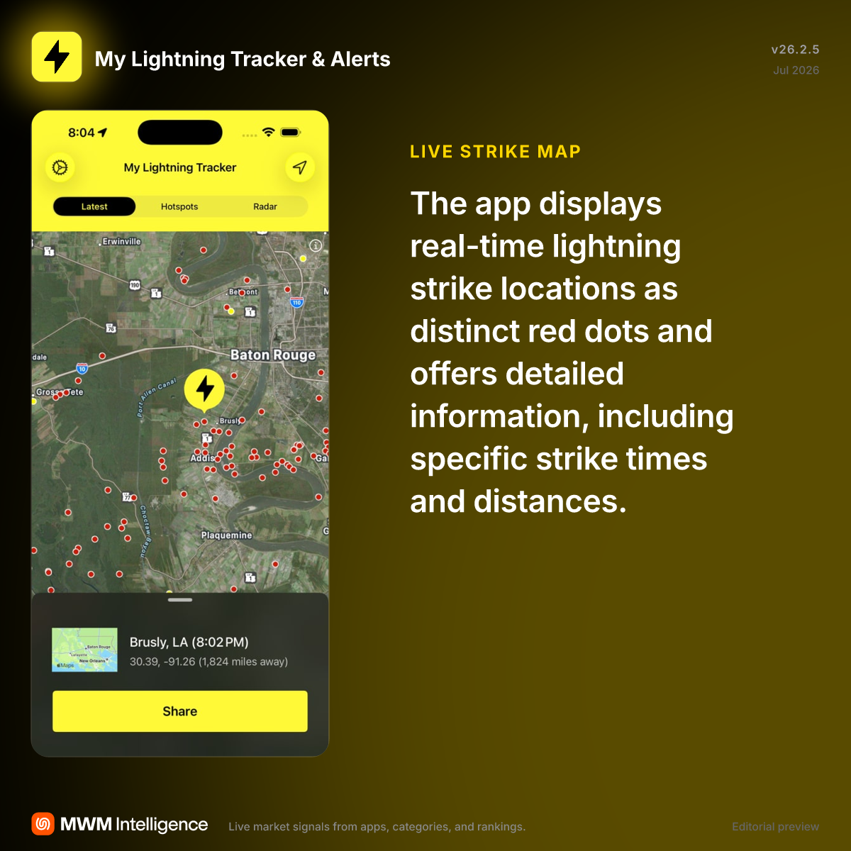 My Lightning Tracker & Alerts - Weather App | MWM