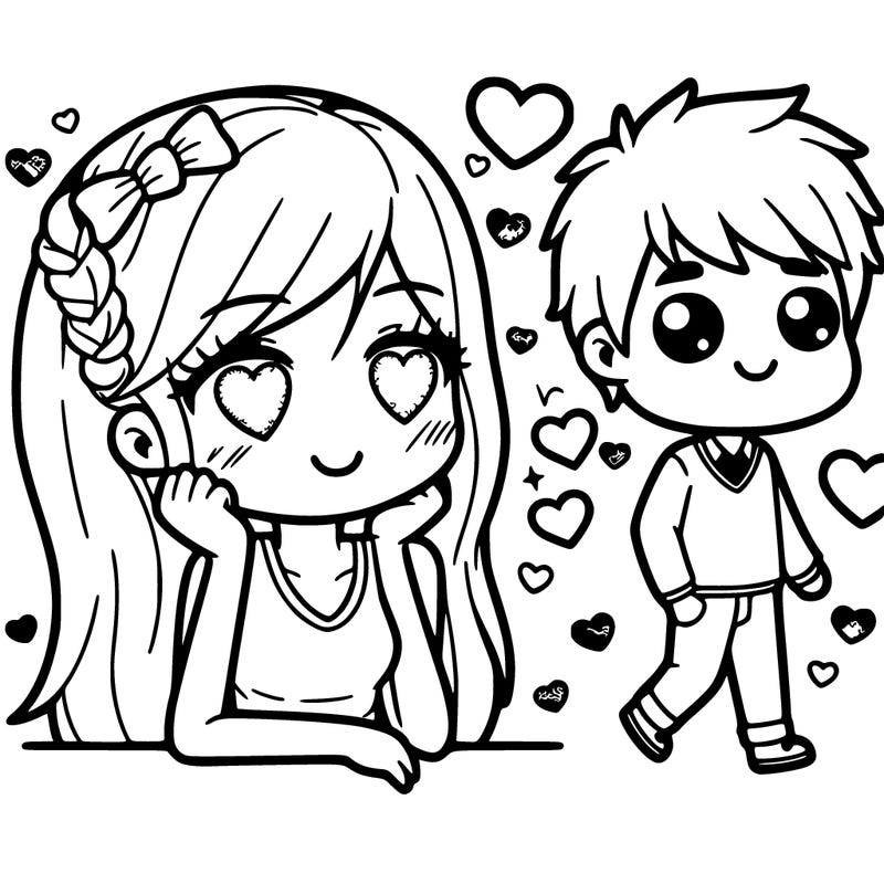 a girl who has a crush