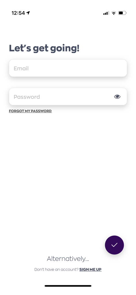 Cooperdoca - Tela de login do aplicativo de táxi Cooperdoca com campos de entrada de e-mail e senha