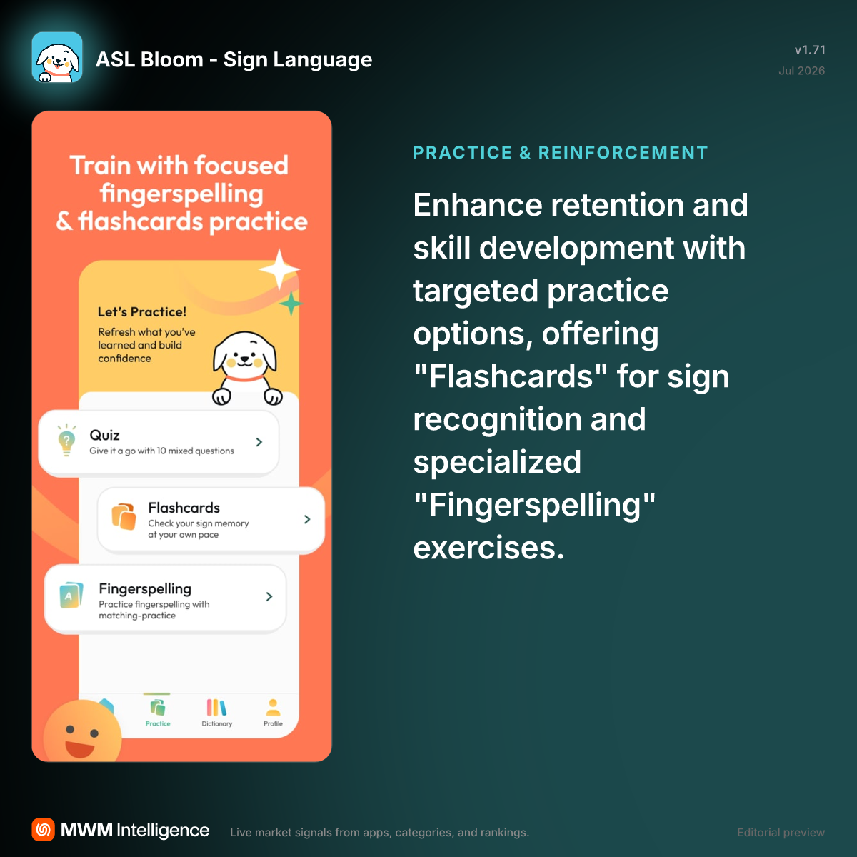 ASL Bloom - Sign Language - Education App | MWM