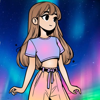 girl in a cute crop top