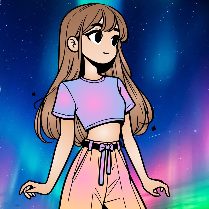 girl in a cute crop top