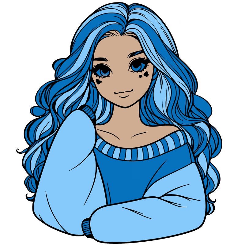 a beautiful girl in a big sweatshirt