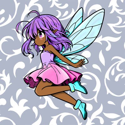 manga fairy flying