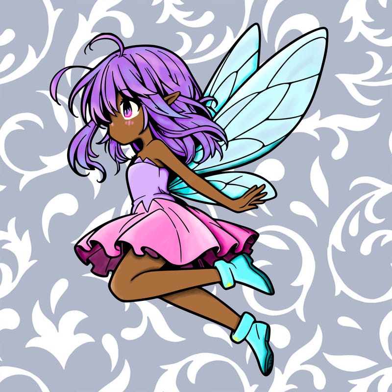 manga fairy flying