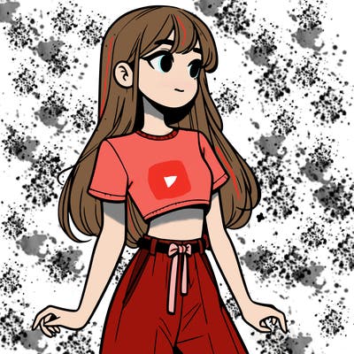 girl in a cute crop top