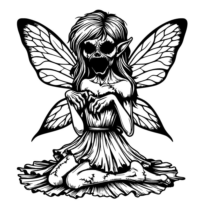 realistic scary fairy