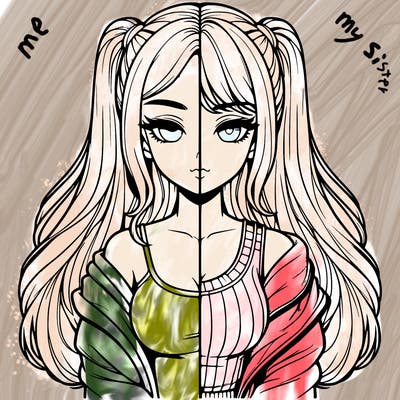 realistic girl split