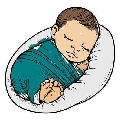 newborn baby girl realistic cute