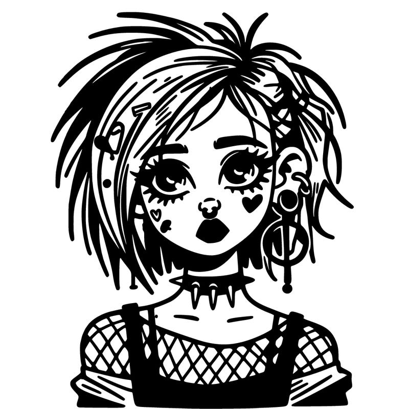 alternative grunge girl