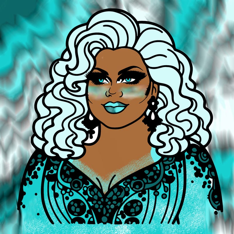 realistic plus size drag queen