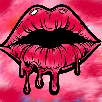 lips that look realistic and drip