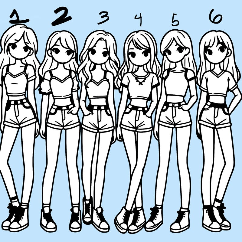 a group of girls wearing crop tops and shorts