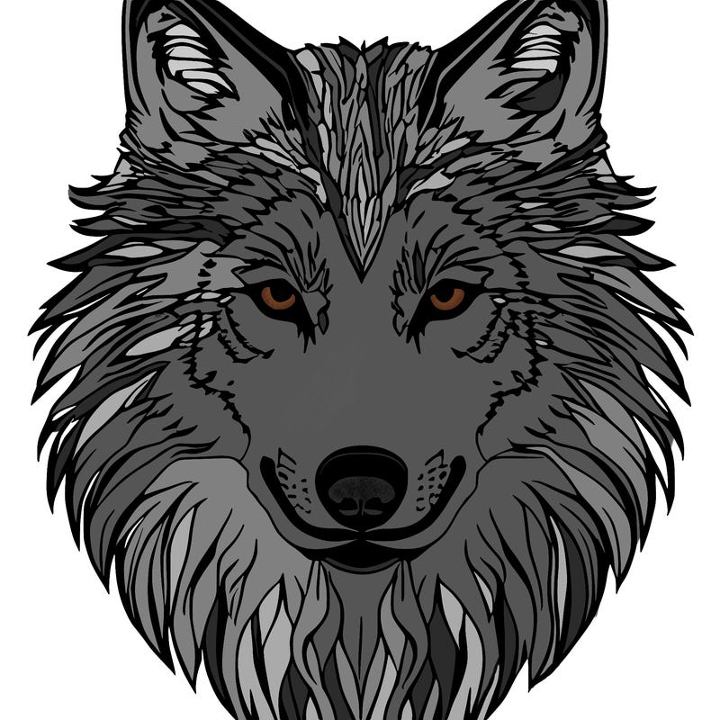 realistic wolf