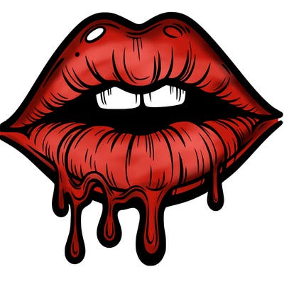 lips that look realistic and drip